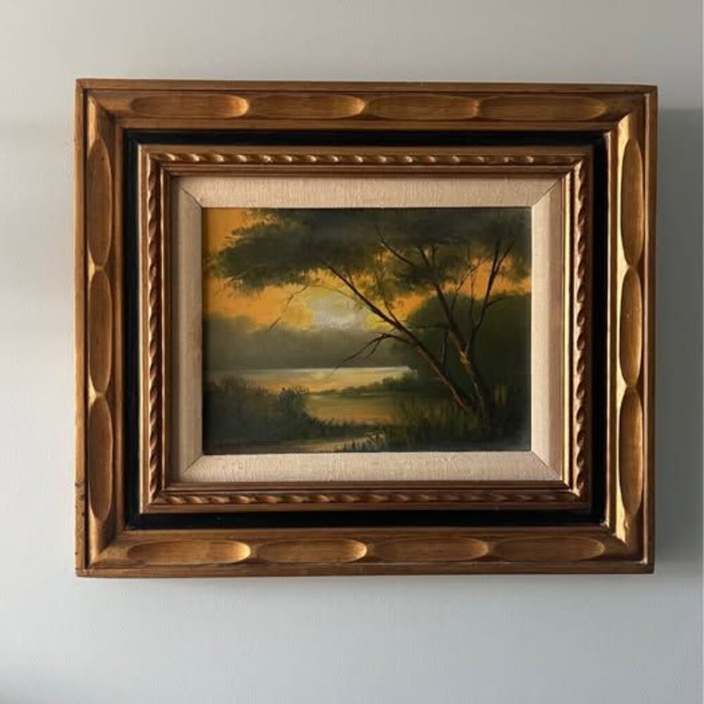 Vintage Framed Oil Painting, signed